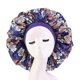 thumbnail image 1 of Round and Elastic Night Cap (purple and white print) with b, 1 of 5