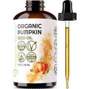 Organic Pumpkin Seed Oil Cold-Pressed Unrefined Pure Pumpkin Oil for Skin Face & Hair 4 oz
