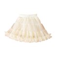 thumbnail image 4 of Girls Layered Tulle Tutu Skirt, Soft Elastic Waist Ruffle Tiered Mesh Skirt, Fluffy Ruffled Hem Princess Mini Skirt, Casual Ballet Skirt, 4 of 9