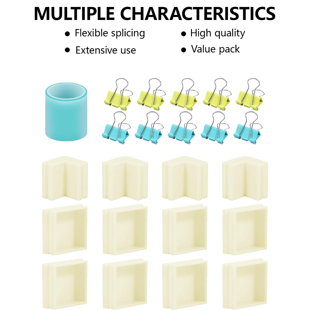 Oasiva Multipurpose Resins Casting Mold Housing Customizable Size Frames for Soap and Candle Making Kits with Binders Clip