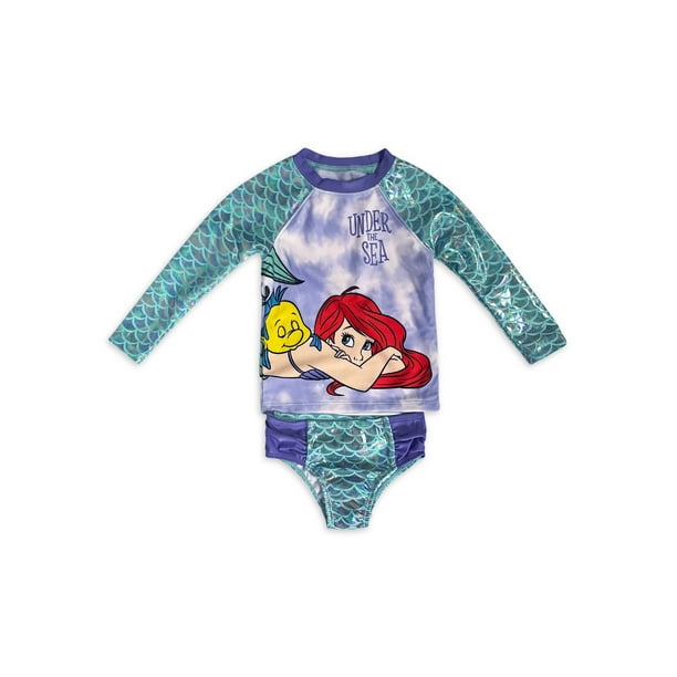 The Little Mermaid The Little Mermaid Baby Toddler Girl Rash Guard