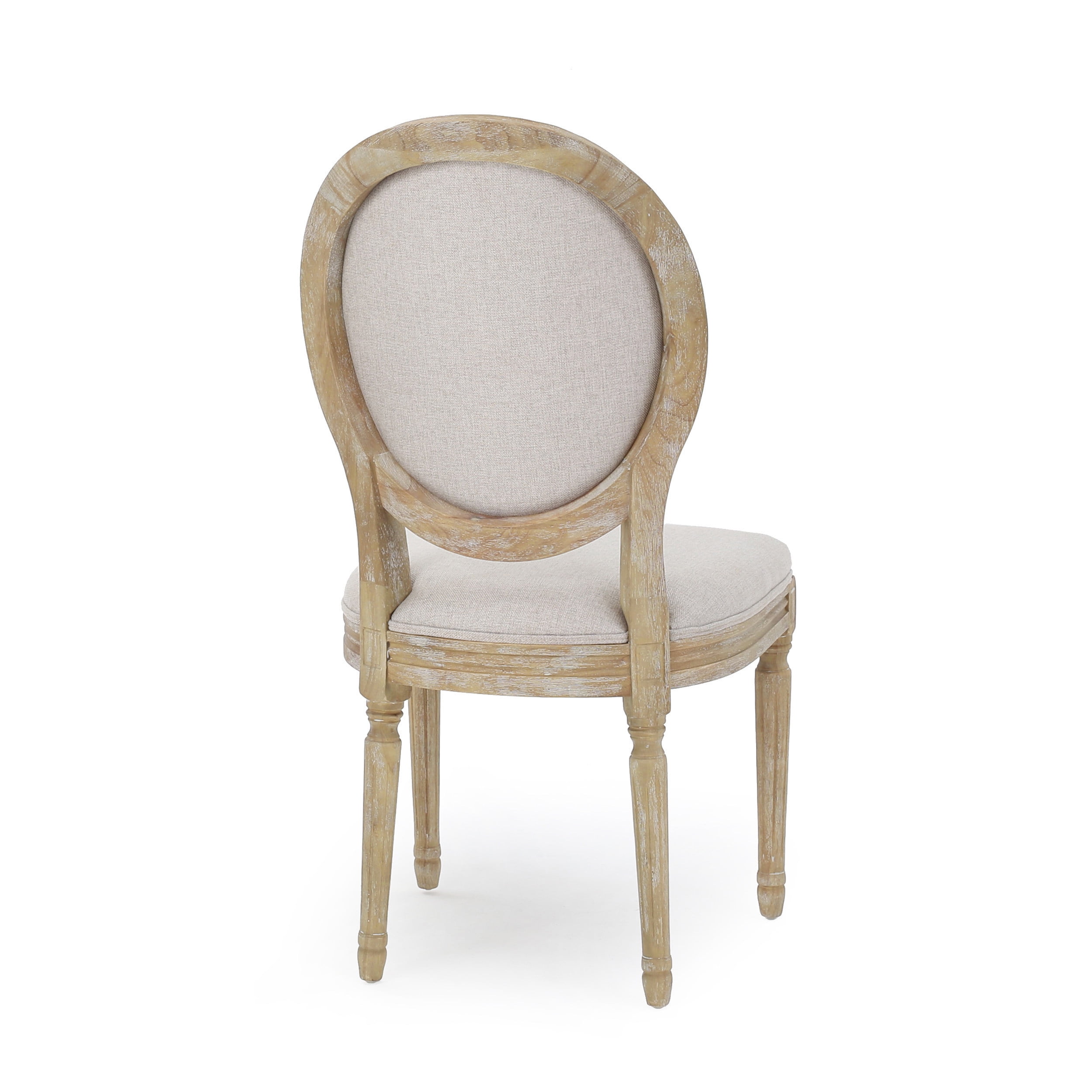 Woven Paths Phinnaeus Indoor Rustic Fabric Dining Chairs, Set of 2, Natural