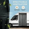 thumbnail image 6 of Callipe Campervan Screen Net Breathable Heavy Duty Fastener Tape Center Zipper Privacy Sun Blocking Universal Outdoor Camping RV Van Blackout Curtain, 6 of 7