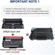 820 Drum Unit Compatible for Brother DR820 DR-820 DR 820 HL-L6200DW MFC-L5850DW MFC-L5900DW MFC-L6700DW MFC-L5800DW HLL6200DW HL-L5200DW HLL5100DN Printer (Black, 4-Pack)