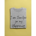 thumbnail image 3 of I'm Thankful For Happiness Women T-Shirt, Female Medium, 3 of 4