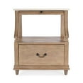 thumbnail image 6 of Butler Specialty Company Mabel Marble And Wood 1 Drawer Nightstand - Tan/Beige, 6 of 10