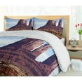 thumbnail image 5 of Ambesonne Landscape Duvet Cover Set, Grand Canyon Cliff, Queen, Brown, 5 of 6