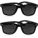 thumbnail image 1 of 2 Pcs Pinhole Glasses For Improving Vision, Black Unisex Eyesight Strengthening Pinhole Glasses, 1 of 2