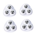 thumbnail image 1 of yuksok 4 Pcs Roulettes Auto-Adhésives Multifonctionnelles Rotation Pivotante à 360 Degrés Blanc, 1 of 9