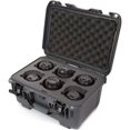 thumbnail image 3 of Nanuk Medium Series 918 Lightweight NK-7 Resin Waterproof Protective Case with Foam Insert for 6 Camera Lens, Graphite, 3 of 6