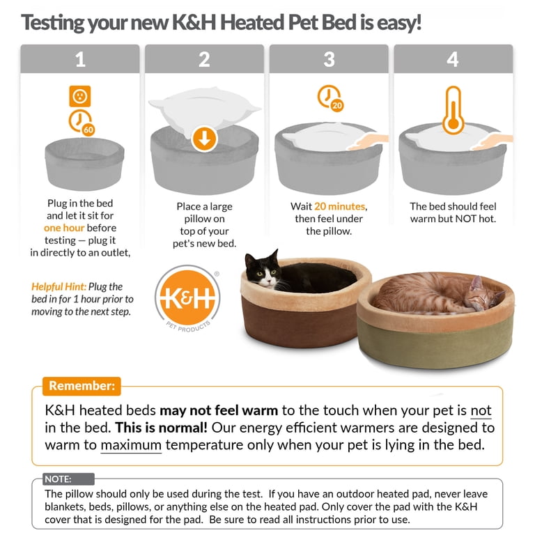 K&H Thermo-Kitty Heated Cat Bed, Small 16 Inches photo 6
