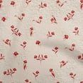 thumbnail image 1 of oneOone Cotton Jersey Light Beige Fabric Floral Floral Silhouette With Texture Dress Material Fabric Print Fabric By The Yard 58 Inch Wide, 1 of 4