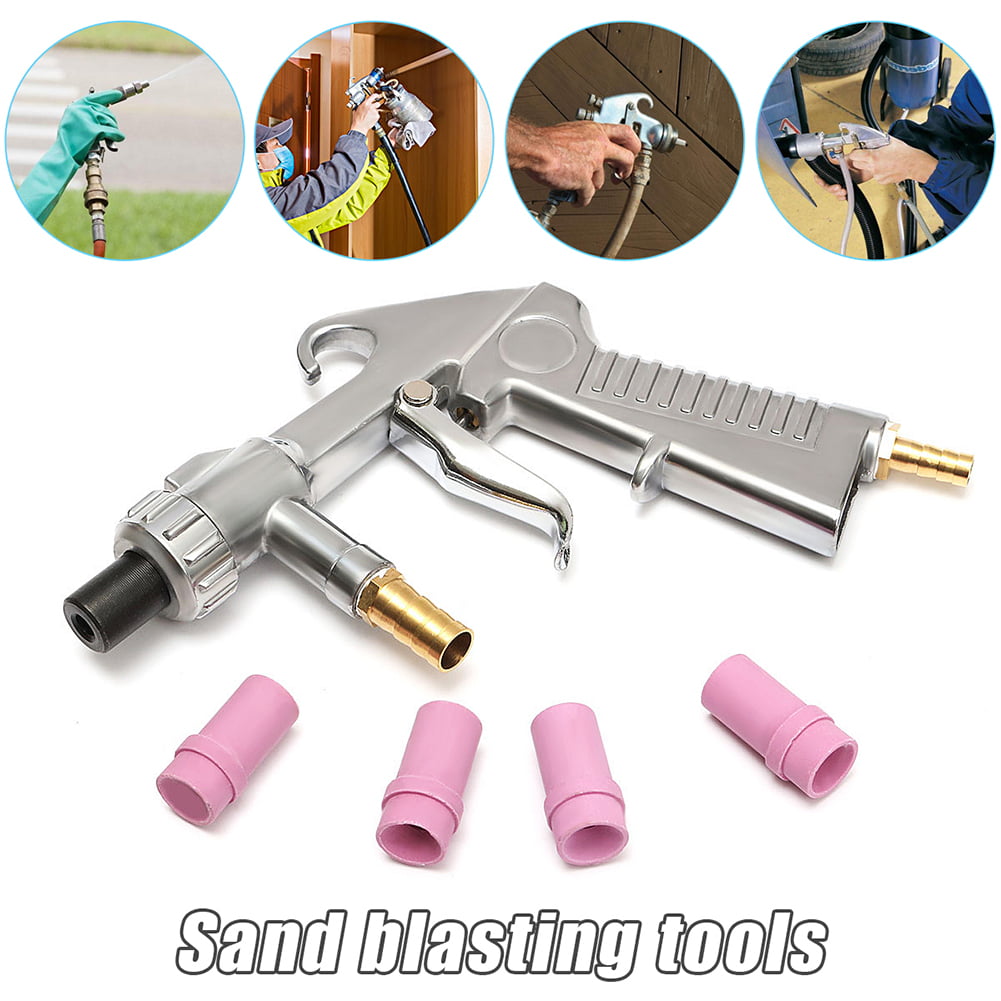 10 x Nozzles for Sandblaster Gun Replacement Small Metal Tips for Spray Gun Kit