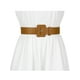 thumbnail image 4 of CINTURONES PUROS PARA MUJERES TALLAS GRANDES INSPIRE CHIC, CINTURÓN ANCHO CON HEBILLA RECTANGULAR AJUSTABLE PARA VESTIDO 27.95-34.25" Marrón, 4 of 4