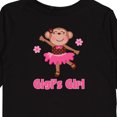 thumbnail image 4 of Inktastic Gigi's Girl Monkey Girls Long Sleeve Toddler T-Shirt, 4 of 5