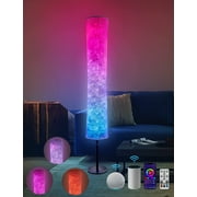 XIANMM Floor Lamp, RGB Color Changing Led Lamp, Smart Light With Alexa Google App Control Diy Mode Music Sync For Living Room Bedroom Game Room