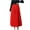 Red, variant on Odeerbi Skirts for Women Fashion Solid Skirt Strap Ladies Floral Skirts Mesh High Waist Pleated Skirt Beige