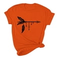 thumbnail image 4 of Dadaria Chemise Orange pour Femmes Hauts Manches Courtes T-Shirt Col Rond Attrape-Rêves d'Été Chandail Blouses L, 4 of 6