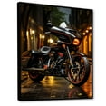 thumbnail image 2 of Designart "Street Style Urban Motorbike I" Motorcycle Floater Framed Canvas Prints, 2 of 5