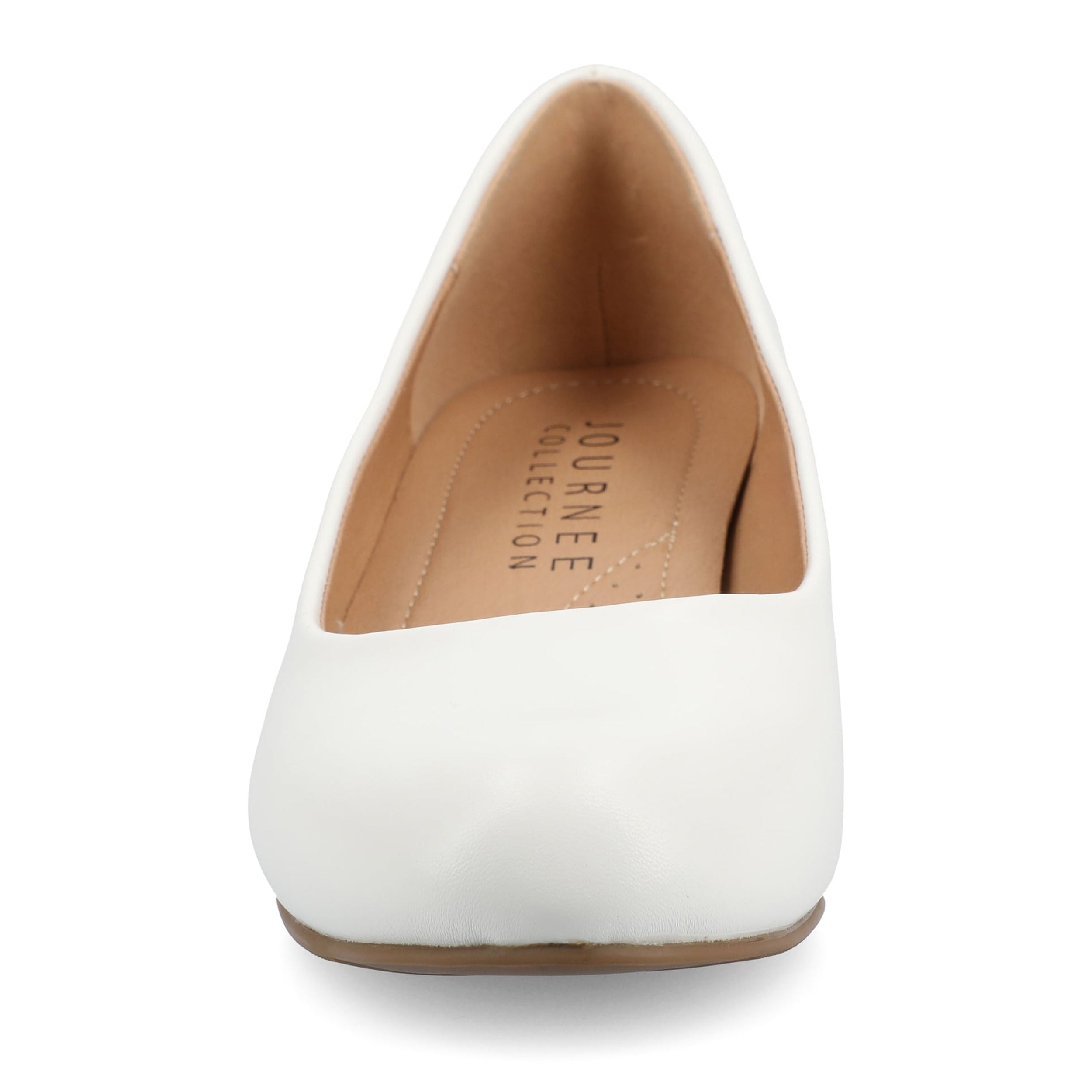 Journee Womens Saar Comfort Insole Round Toe Block Heel Pumps