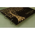 thumbnail image 3 of Wood Engraved Custom Scrapbook Personalized Handmade Tree Design Wedding Guest Book, 3 of 5