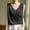 Black, variant on Women's Tank Tops Under $10 Free Shipping Lightweight On Sale New Solid Color Sleeveless V-neck Pullover Casual Top