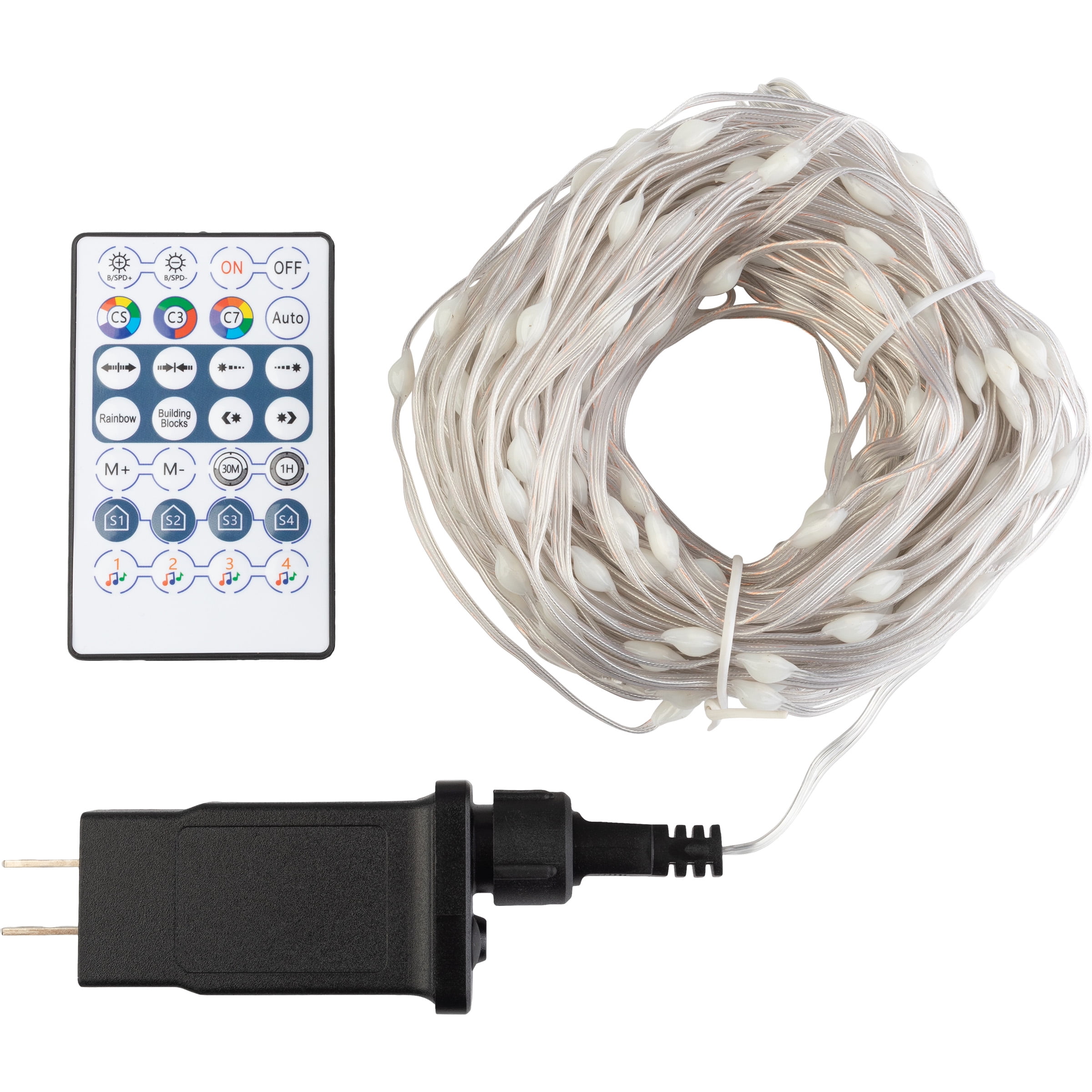 Pure Garden 40ft 100 LED Color Changing Outdoor Rope Lights with Remote