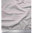 thumbnail image 1 of Soimoi Gray Poly Georgette Fabric Stripe & Leaves Print Fabric by Yard 52 Inch Wide, 1 of 2