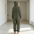 thumbnail image 7 of JOANKDMI Tween Girls Fleece Size 12-13 Onesie Pajamas with Cute Ears Hood Zipper Front Fuzzy Warm Sleepwear Fluffy One Piece Jumpsuit for Winter Lounge Home Casual Nightwear, 7 of 7