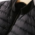 thumbnail image 4 of Chaqueta corta ligera de plumón de pato blanco con costuras de tela saludable para mujer, diseño moderno con cordón en la cintura, 4 of 4