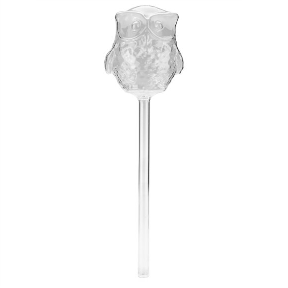 Dispositif d'Auto-érosion des Plantes - Plantes d'intérieur Fleurs Dispositifs d'Auto-érosion automatiques Mangeoire d'eau en Verre Transparent Forme de Hibou