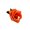 Orange B, variant on Orange Artificial Rose Plastic Faux Flower Dark Halloween Wedding Decoration Home Party 1 Pack