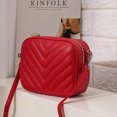 thumbnail image 4 of Bolso bandolera pequeño para mujer, bolso de mano cuadrado con forma de cámara, bolso de hombro ligero con cremallera superior, 4 of 6