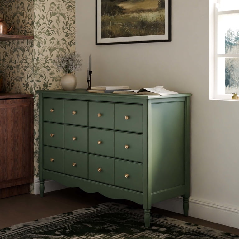namesake green dresser Namesake Liberty 6-Drawer Assembled Dresser in Juniper