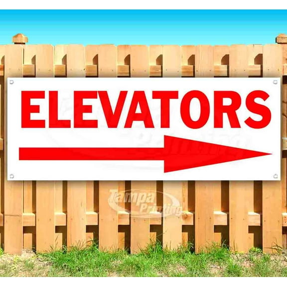 Elevators 13 oz Vinyl Banner With Metal Grommets