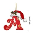 thumbnail image 2 of 26 Letter Christmas Tree Hanging Personalized Christmas Letter Decoration, 2 of 6