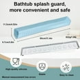 thumbnail image 3 of Extended Silicone Bathtub Splash Guards for Kids, 3FT Water Barrier with Suction Cups & Toy Storage Shelf, Safe NonSlip Bath Accessory, 3 of 8