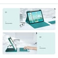 thumbnail image 4 of Keyboard Case for iPad th Generation (.&# ) th Gen () th Gen () Air Pro . Case with Removable tooth Wireless Color Keyboard Case ，Purple, 4 of 7