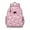 Pink French Bulldog, variant on Paw Prints Backpack for School,Cute School Bag,Schoolbag with Adjustable Shoulder Straps & Padded Back,15.25"x11.5"x5.25"