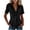 Black, variant on Women's Suede Fringe Shirt, Short Sleeve Button Down Western Top, V Neck Tassel Slim Fit Blouse for Summer Festival