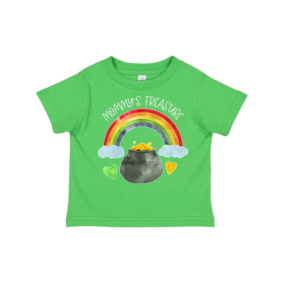 Inktastic Mommy's Treasure St. Patrick's Day Rainbow and Gold Boys or Girls Toddler T-Shirt