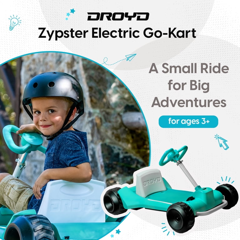 Droyd Zypster Electric Go-Kart, 24V Battery, 2-Speed, Electric Go