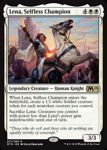 MtG Core Set 2019 Lena, Selfless Champion #21