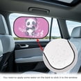 thumbnail image 4 of Yuyamidu Panda Car Window Shade Music Note Shade for Car Side Windows 20 x 12 Inch Cling Car Sun Shade Car Accessories Glare and UV Rays Protection, Purple, 4 of 7
