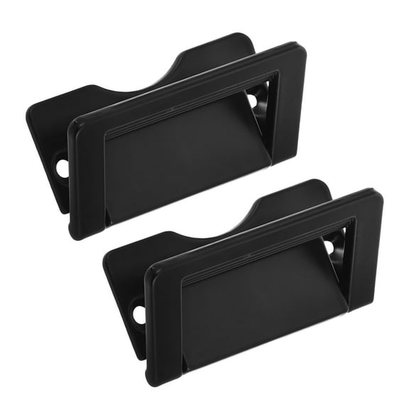 unbranded Black Cabinet Door Handle Invisible Drawer Pull Zinc Alloy Furniture Hardware For Kitchen Bathroom Wardrobe Hidden Door Knob For Modern Home Decor