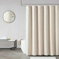 thumbnail image 3 of Gracie Mills Erwin Modern Woven Square Clipped Solid Shower Curtain - GRACE-13021, 3 of 3