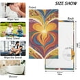 thumbnail image 6 of SKYSONIC Vibrant Heart Bathroom Towels 2 PCS, 16"x28", Cotton Bath Towel Water Absorbent Lightweight Quickdry Towels for Bathroom Ktichen Travel Gym, 6 of 7