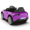 thumbnail image 5 of Xuanlur Licensed Benz CLS 350 12V Kids Ride On Car with Parent Remote Control, Ride on Toys with Spring Suspension, LED Lights, Bluetooth Music – Purple, 5 of 5