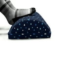 thumbnail image 5 of Indigo Foot Rest, Cartoon Like Water Rain Drops on Dark Blue Backdrop, Non-Slip Backing Adjustable Ergonomic Memory Foam Leg Support for Office, Turquoise Pale Blue, by Ambesonne, 5 of 5