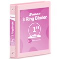 thumbnail image 1 of Carpeta de 3 anillos SUNEE de 1 pulgada color rosa, para 175 hojas, 1 of 7
